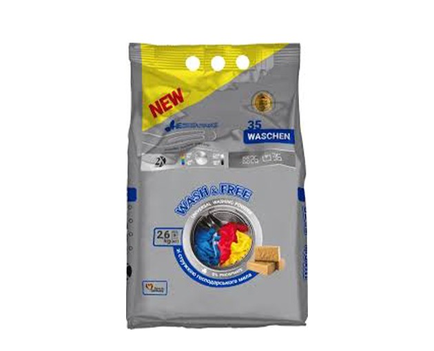 WASH & FREE washing powder universal 2.6 kg